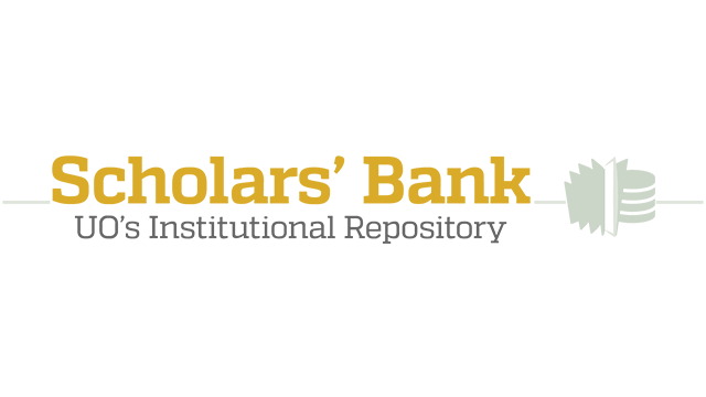 Scholars Bank logo with orange and black text with a green icon of half gears in graphic