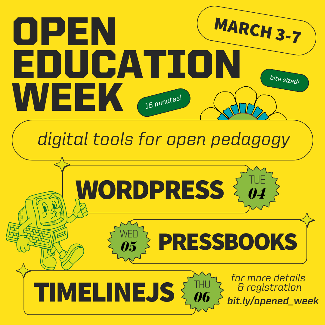 Open Education Week: digital tools for open pedagogy