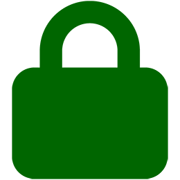 Small icon of a padlock.