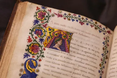 A decorative page of an illuminated manuscript