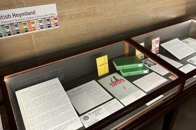 exhibit of materials from the journal Sovetish Heymland