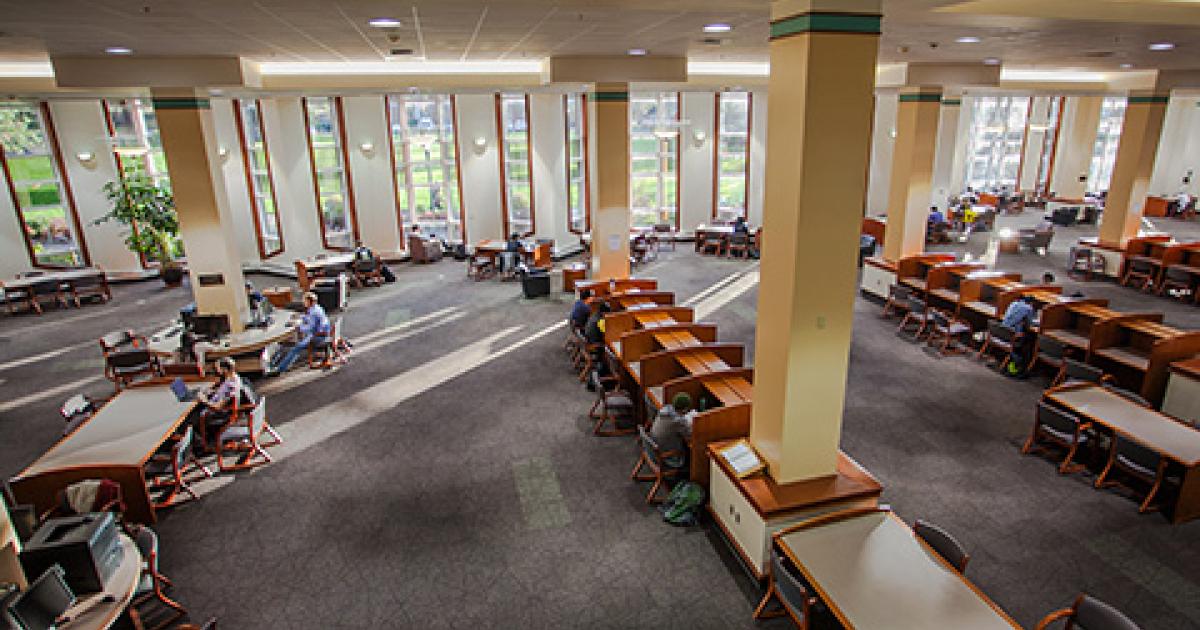 Knight Library South Reading Room UO Libraries