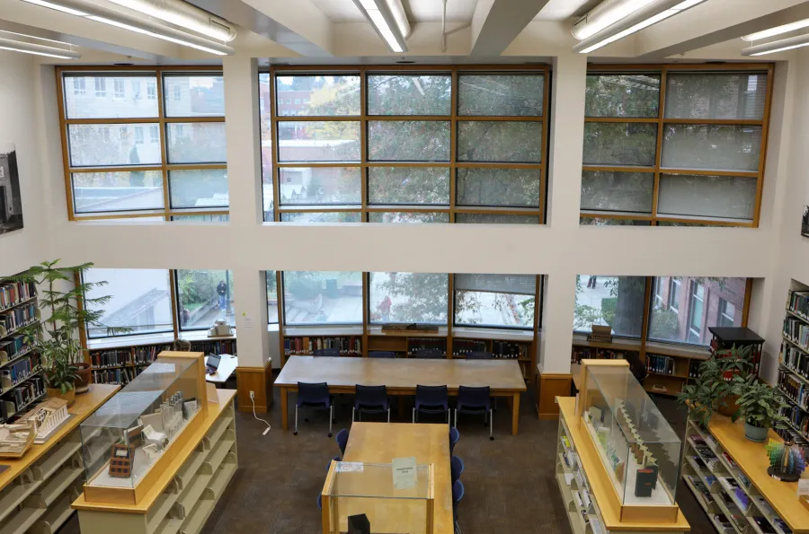 Interior of the Design Library