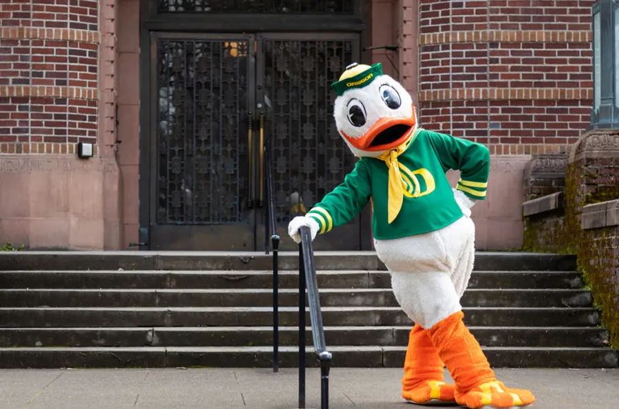 The Duck in front of Knight Library