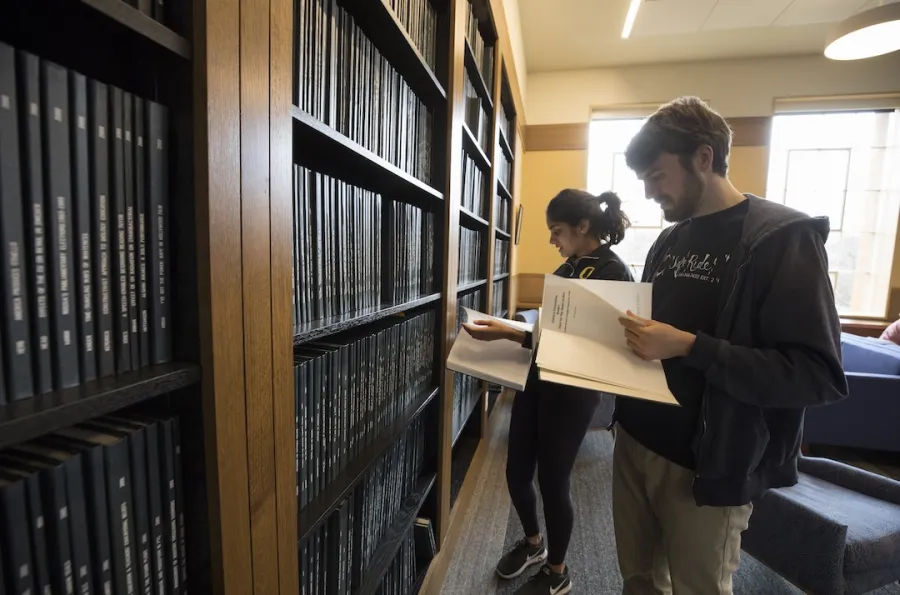 Students reading