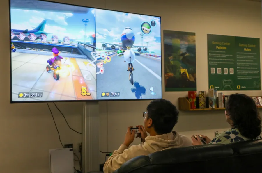 people playing video game