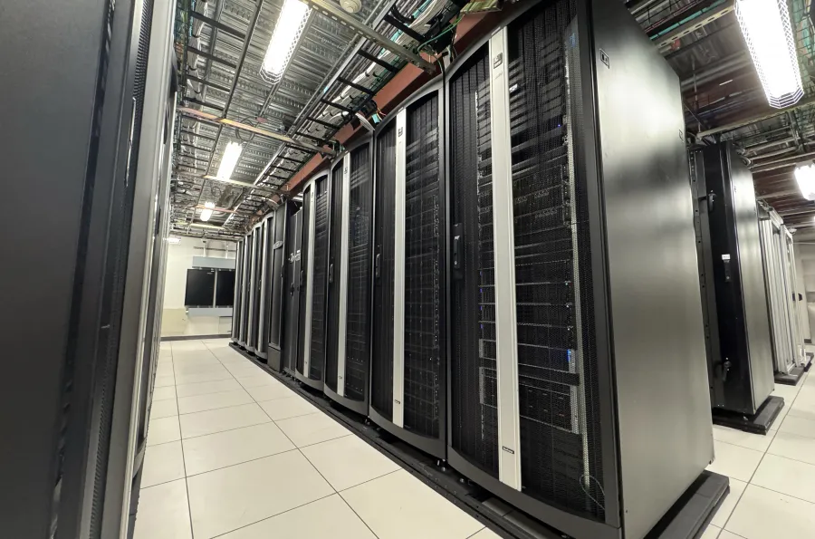 Talapas high-performance computer servers in Allen Hall Data Center. 